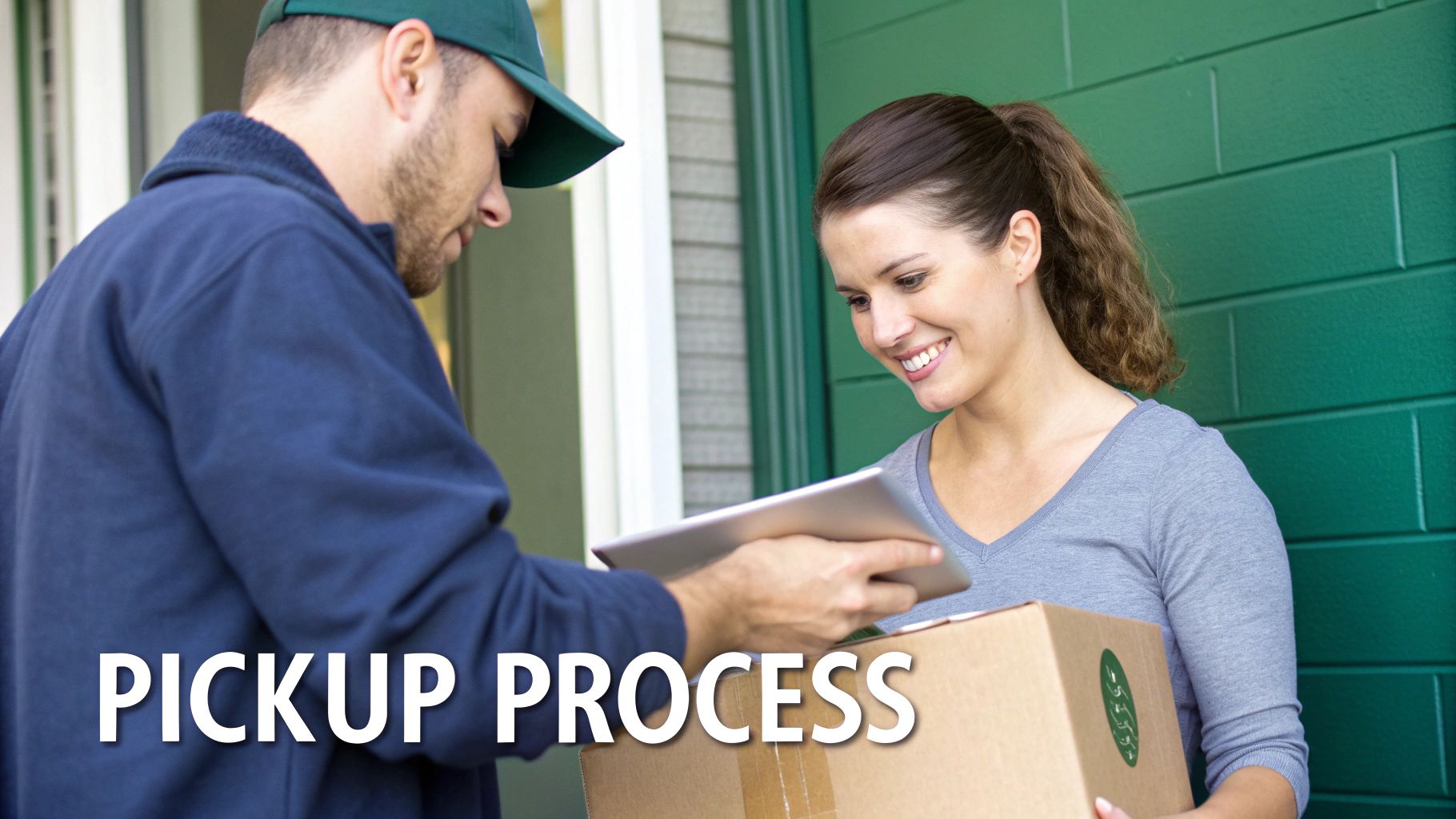 Movers carefully loading labeled boxes into the back of a moving truck.