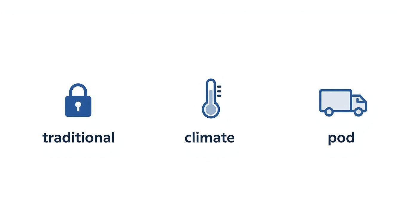 Infographic about storage facilities in nyc