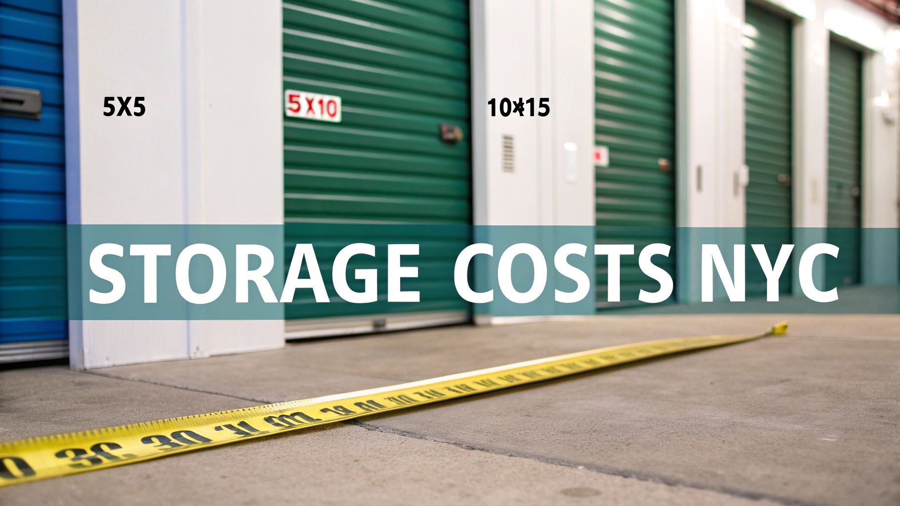Various sizes of storage units in a clean, well-lit hallway.