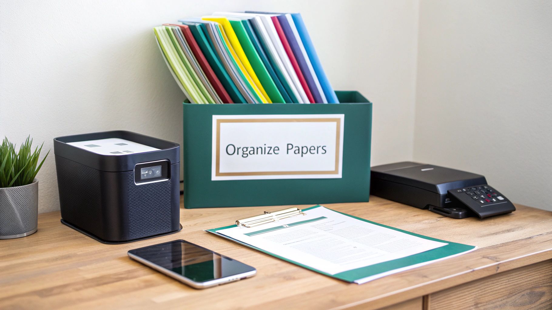How to Organize Paper Clutter in Small Spaces
