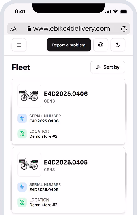 CYCLE - E-Bikes for delivery