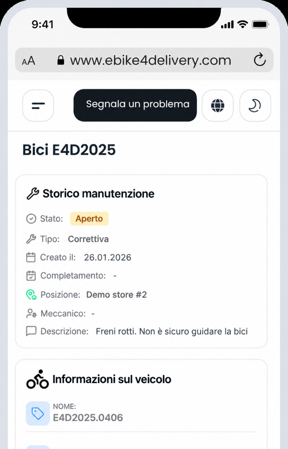 CYCLE - E-Bike per le consegne