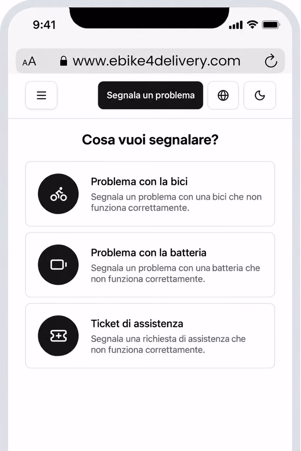 CYCLE - E-Bike per le consegne