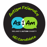 The University of Galway awarded the AsIAm Autism Friendly HEI Candidate badge