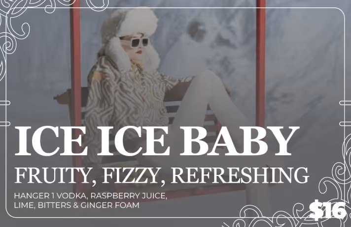Luxurious cocktail with a retro flair at Stylus Mixology