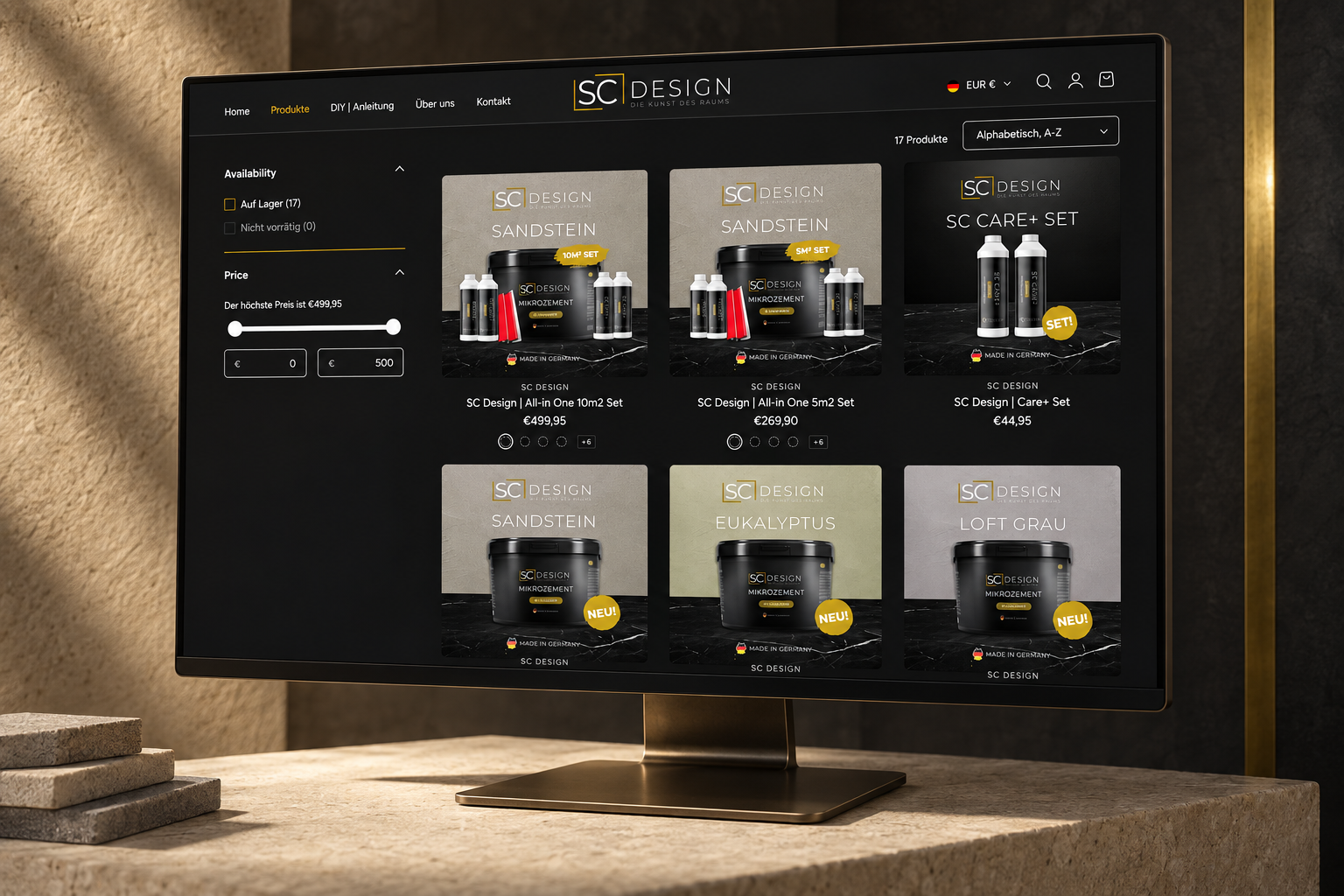SC Design – Onlineshop für moderne Oberflächen
