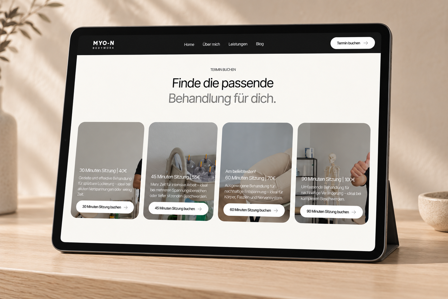 MYO-N Bodywork – Vom ersten Eindruck zum Termin