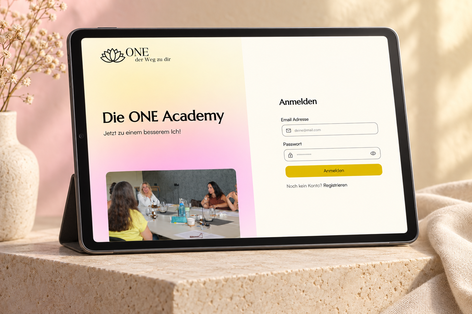 ONE – Der Weg zu dir: Website & Mitgliederportal