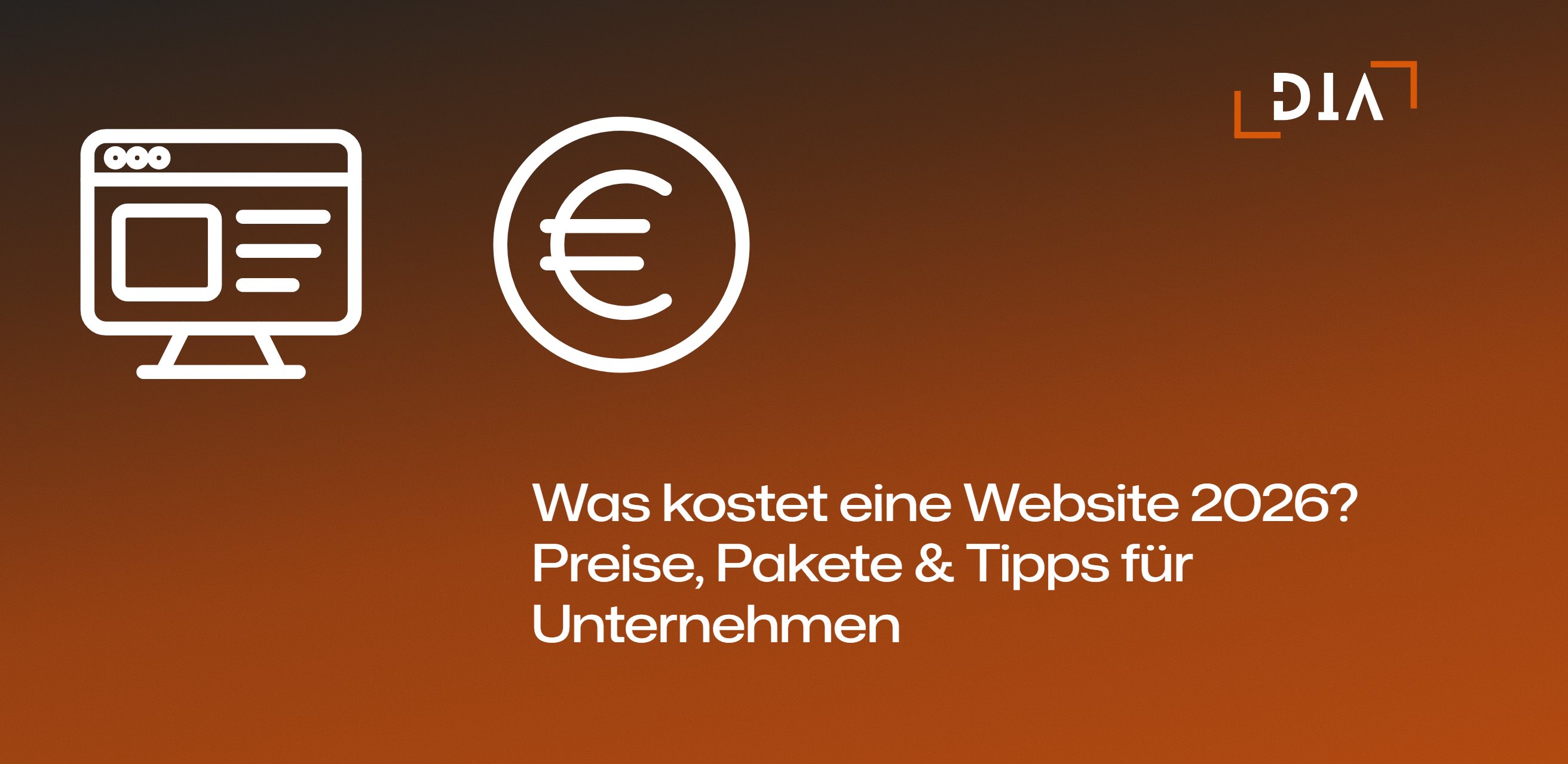 Was kostet eine Website 2026 – Preise und Pakete für Unternehmen