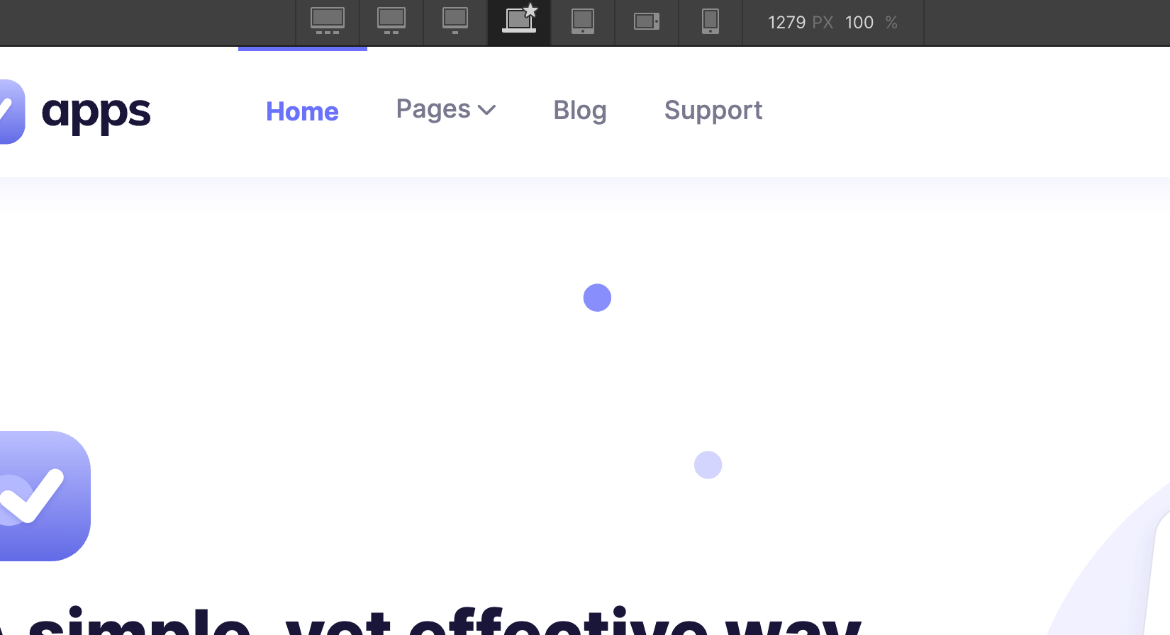 Responsive Design - Apps Webflow Template
