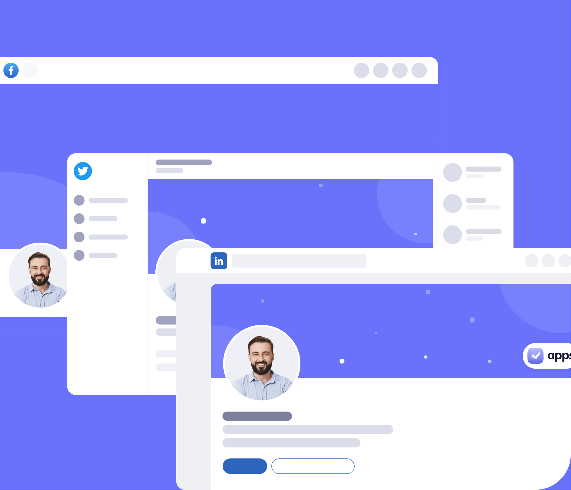 Apps - Social Media Assets - Mobile App Webflow Template