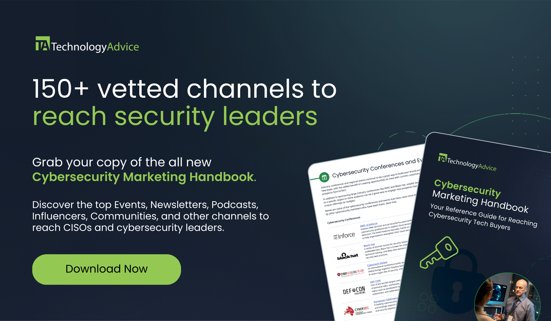 150+ vetted channels to reach security leaders