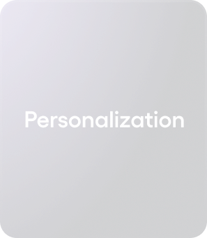 Business type - Personalization