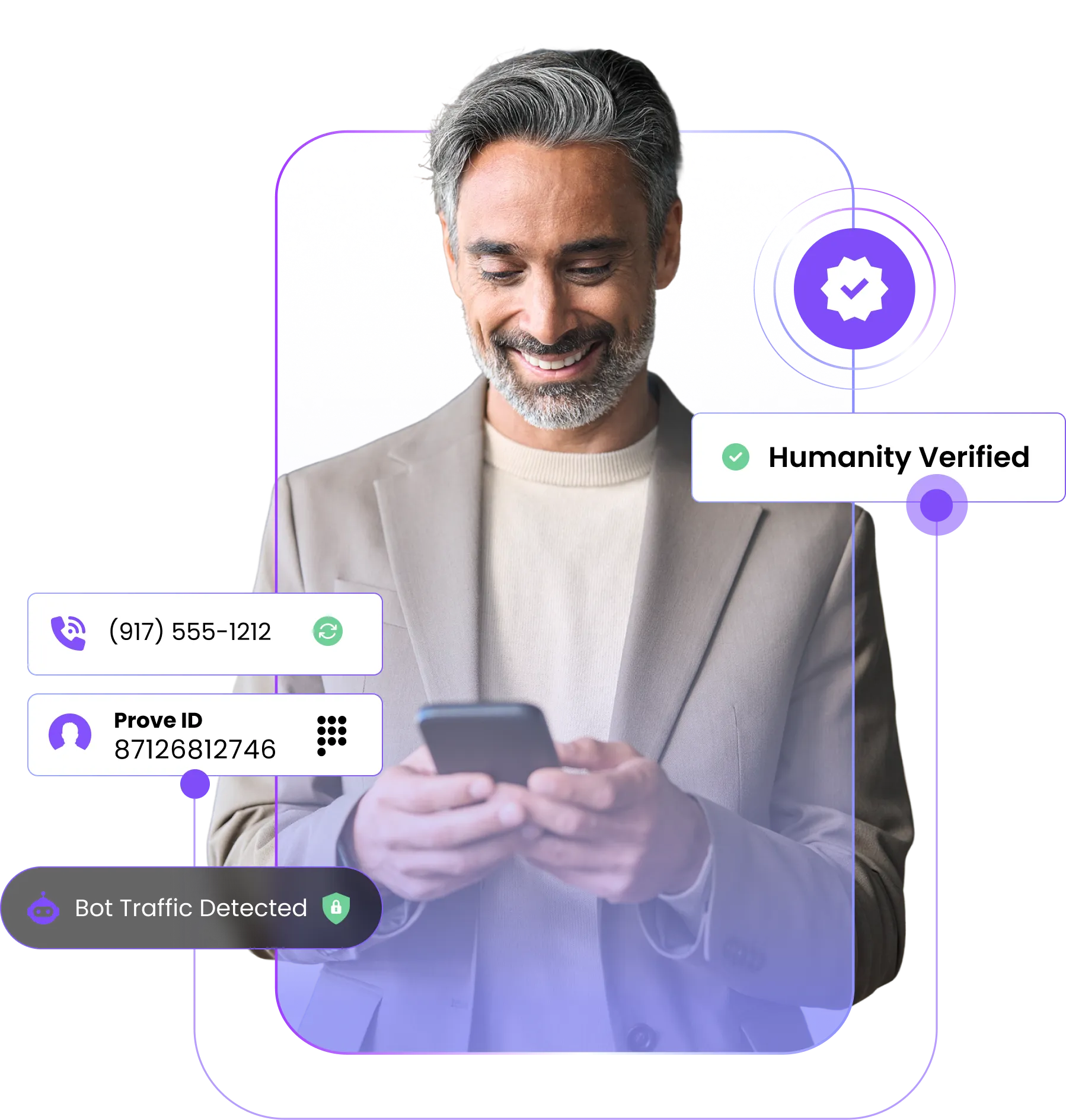 Prove Unify: Upgrade your authentication stack with passive, persistent verification that replaces clunky OTPs and recognizes users across sessions, devices, and lifecycle changes, without friction.