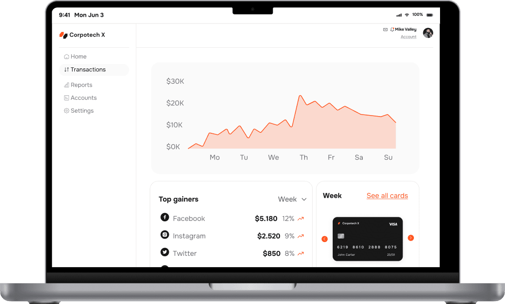 Mobile And Desktop App - Corpotech X Webflow Template
