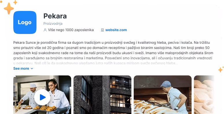 A vacancy of a baker on Jooble website
