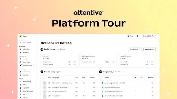 Attentive platform tour – Attentive