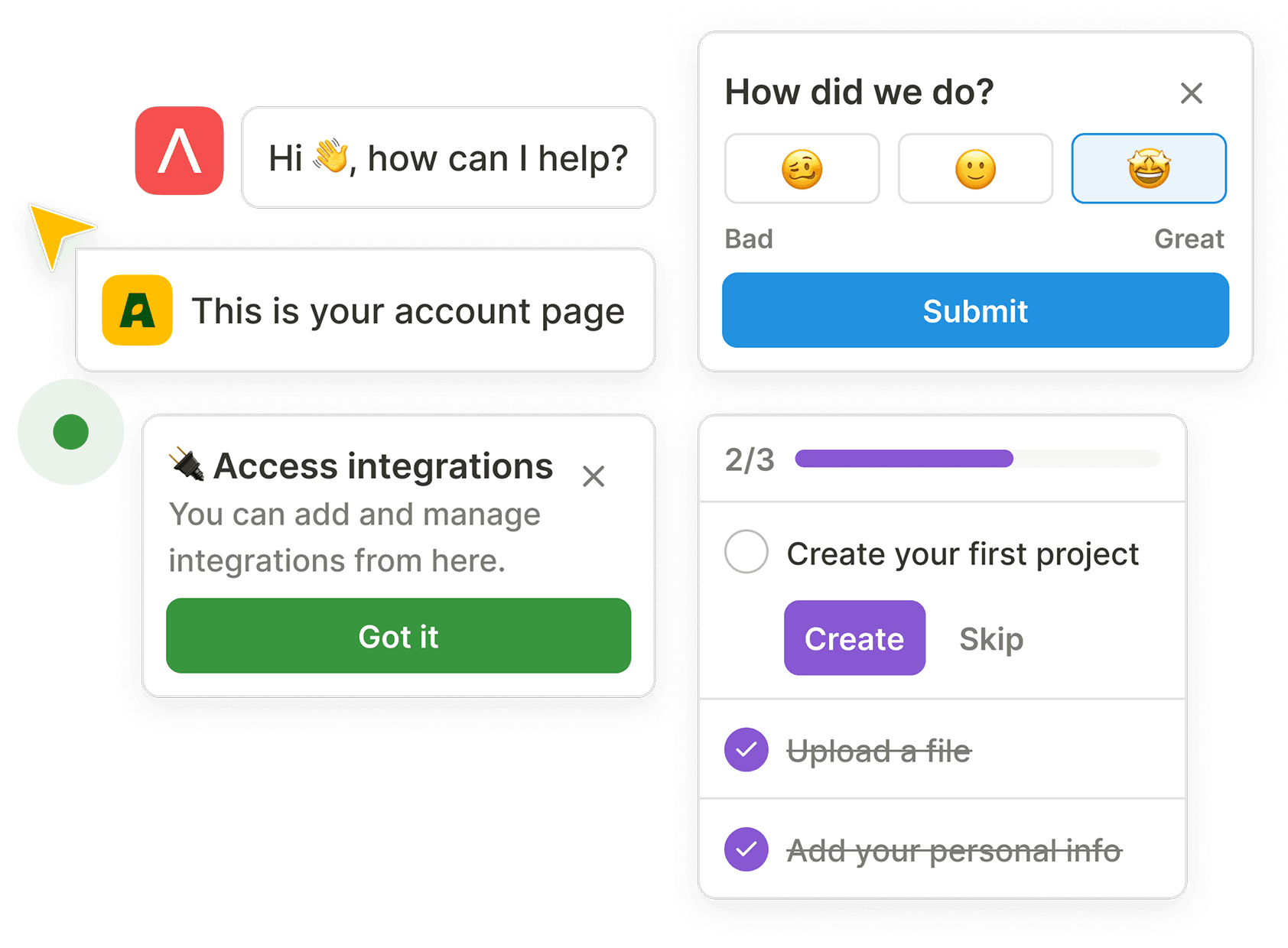 In-App Guides and Surveys