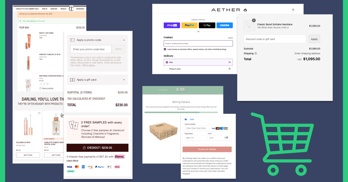 15 Best eCommerce Shopping Cart Design Examples (2026) | Elastic Path