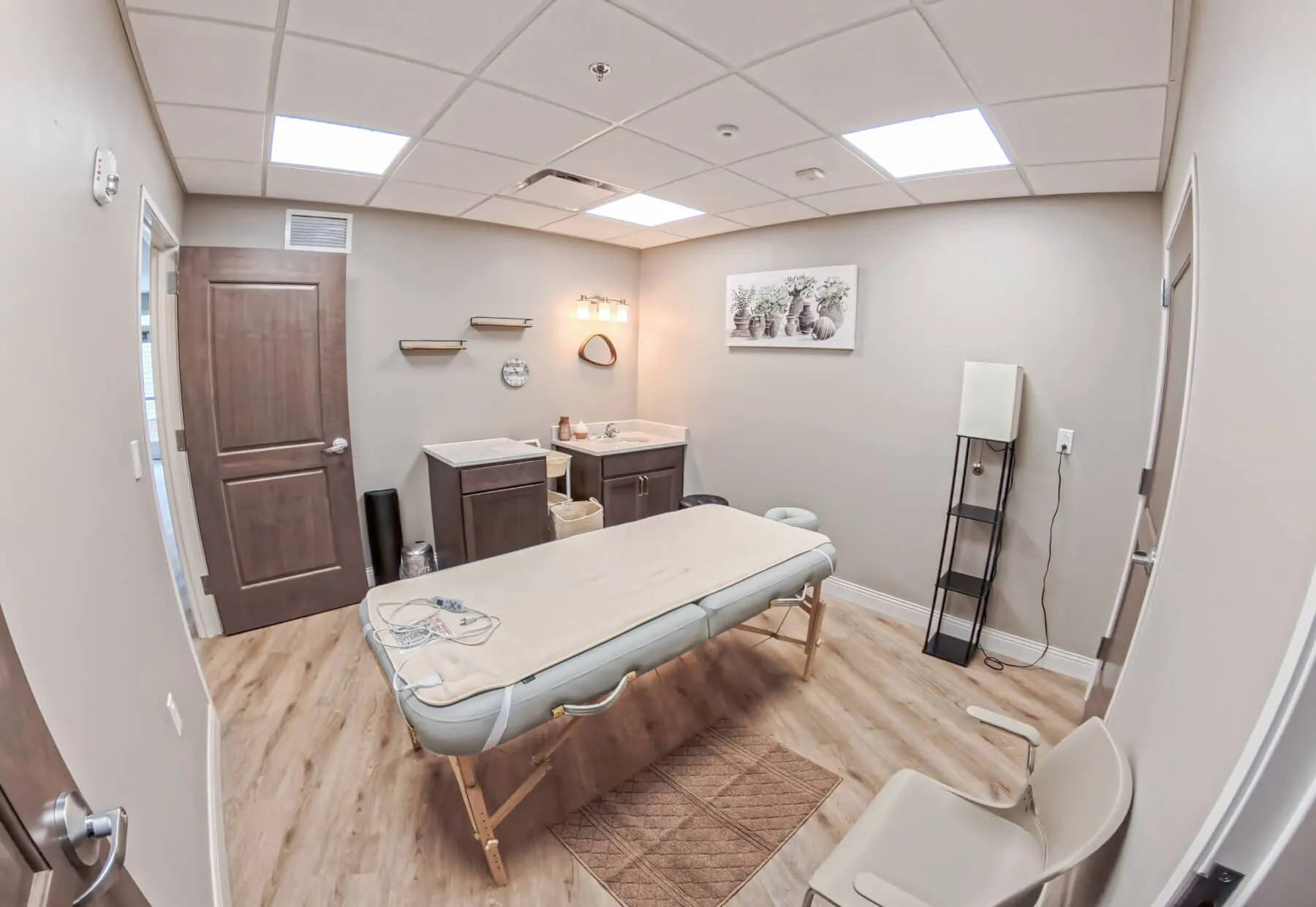 The massage therapy room at OESH's private residential care facility in Central Ohio.