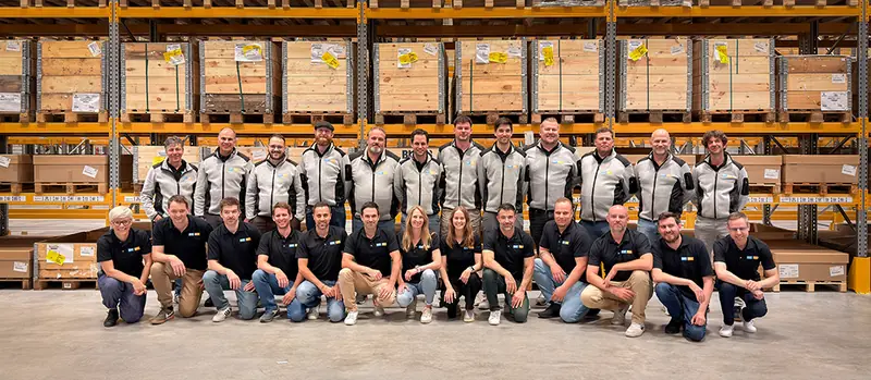 Das Team der Heizungsmacher AG im Lager