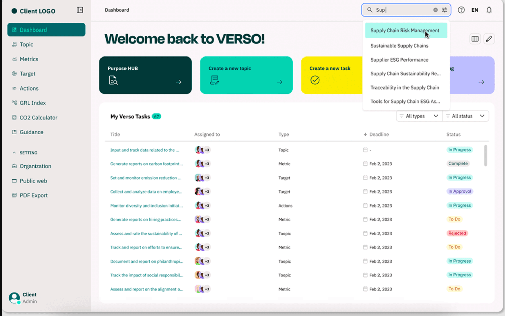 ESG software comparison: Verso