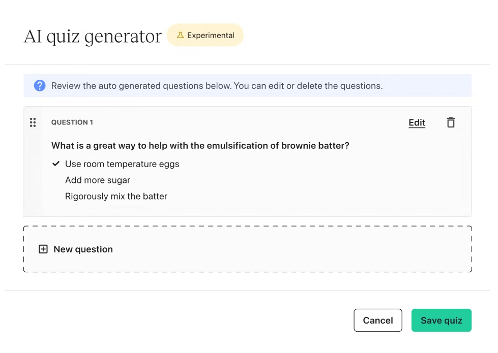 Your quiz, your way