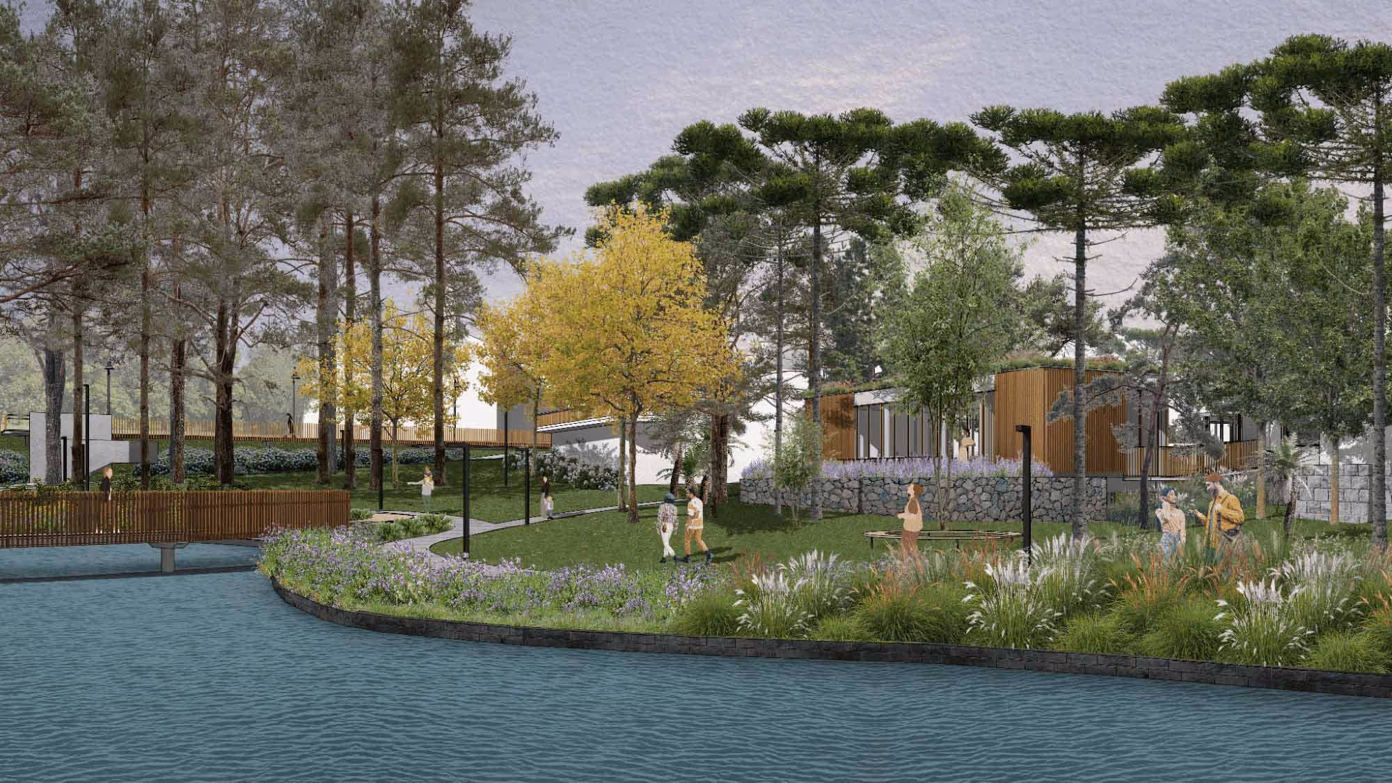 Revitalização do Lago Joaquina Rita Bier: Novos Espaços de Lazer