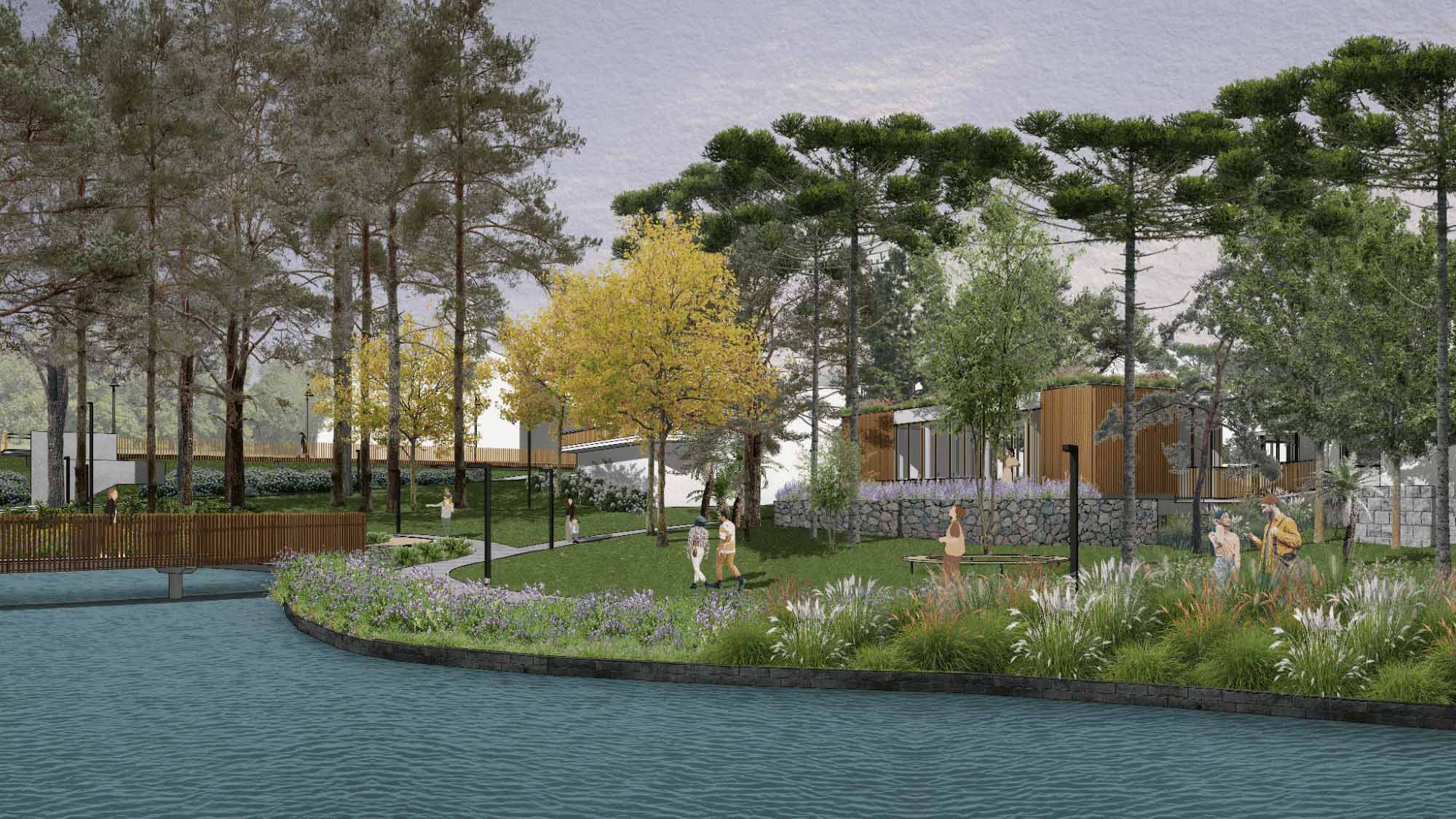 Revitalização do Lago Joaquina Rita Bier: Novos Espaços de Lazer