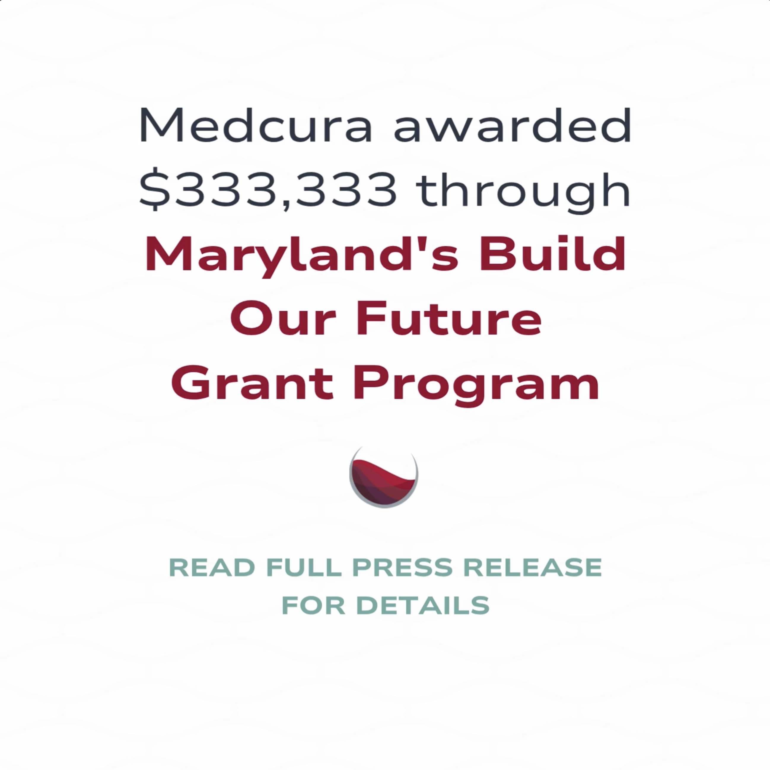Medcura awarded $333,333 through Maryland’s Build Our Future Grant Program