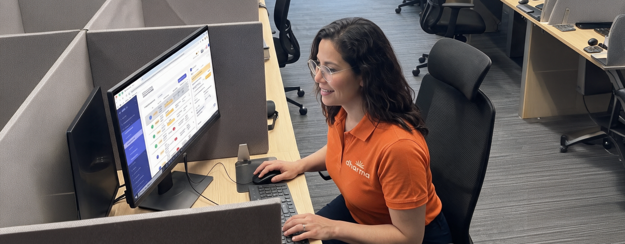 Dharma’s remote property manager with a smile using Dharma OPS for property management