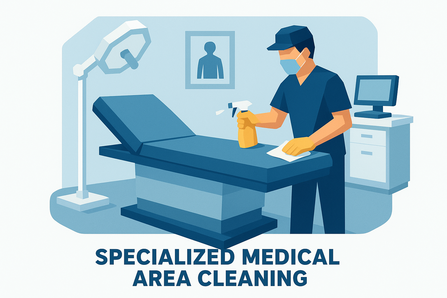 Specialized medical area cleaning