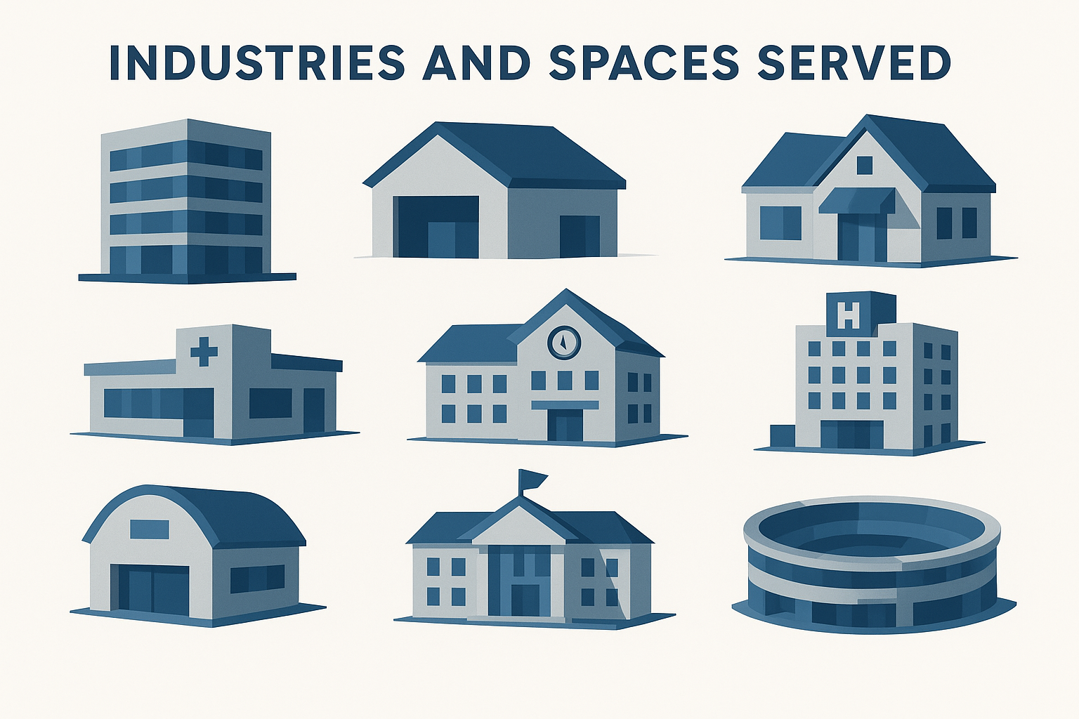 Industries and spaces served