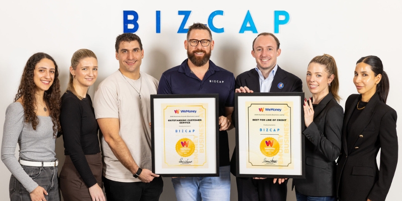Bizcap wins Outstanding Customer Service and Best for Line of Credit at 2026 WeMoney Awards