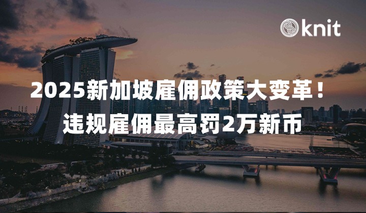 2025新加坡人才雇佣政策大变革！违规雇佣外国人最高罚2万新币！