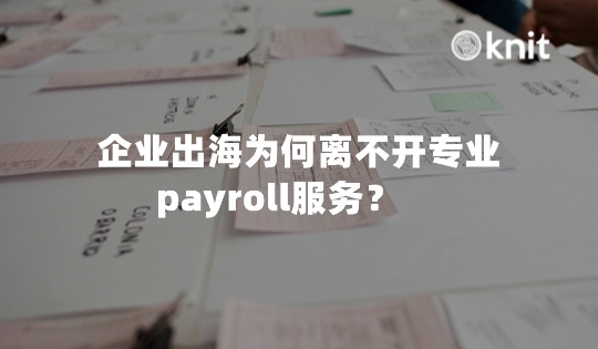 企业出海为何离不开专业payroll服务？ 