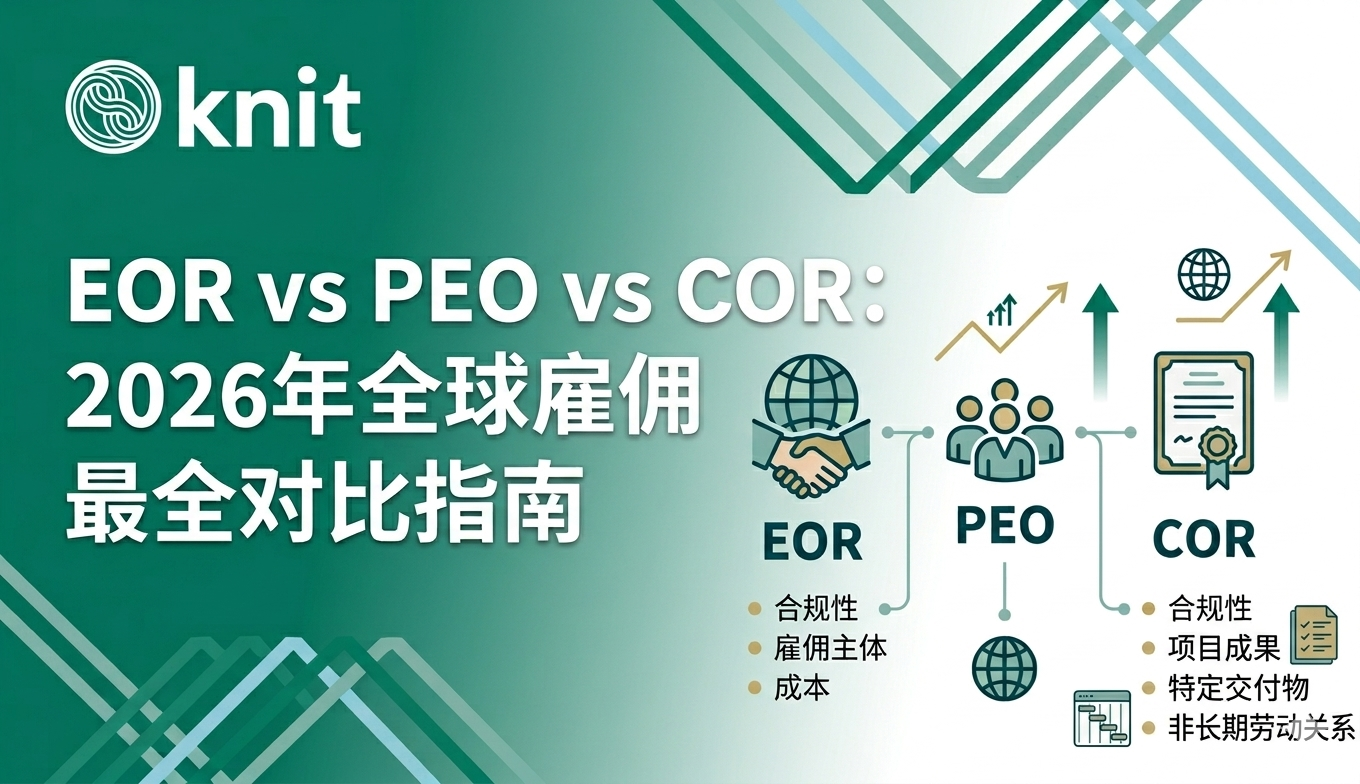 EOR vs PEO vs COR:2026年全球雇佣模式最全对比指南,中企出海用工决策手册