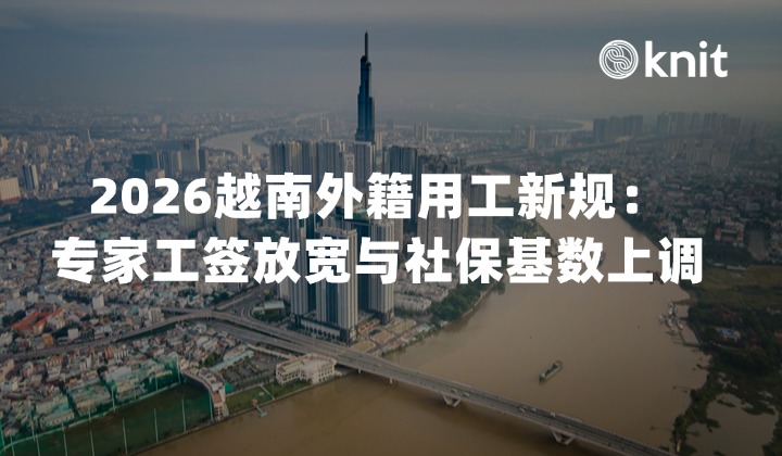 2026越南外籍用工新规：专家工签放宽与社保基数上调的财务与合规分析