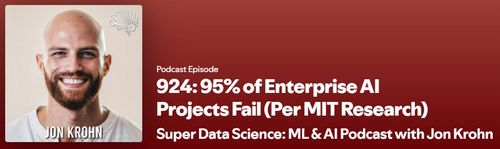 95% of enterprise AI project fail (Per MIT research)