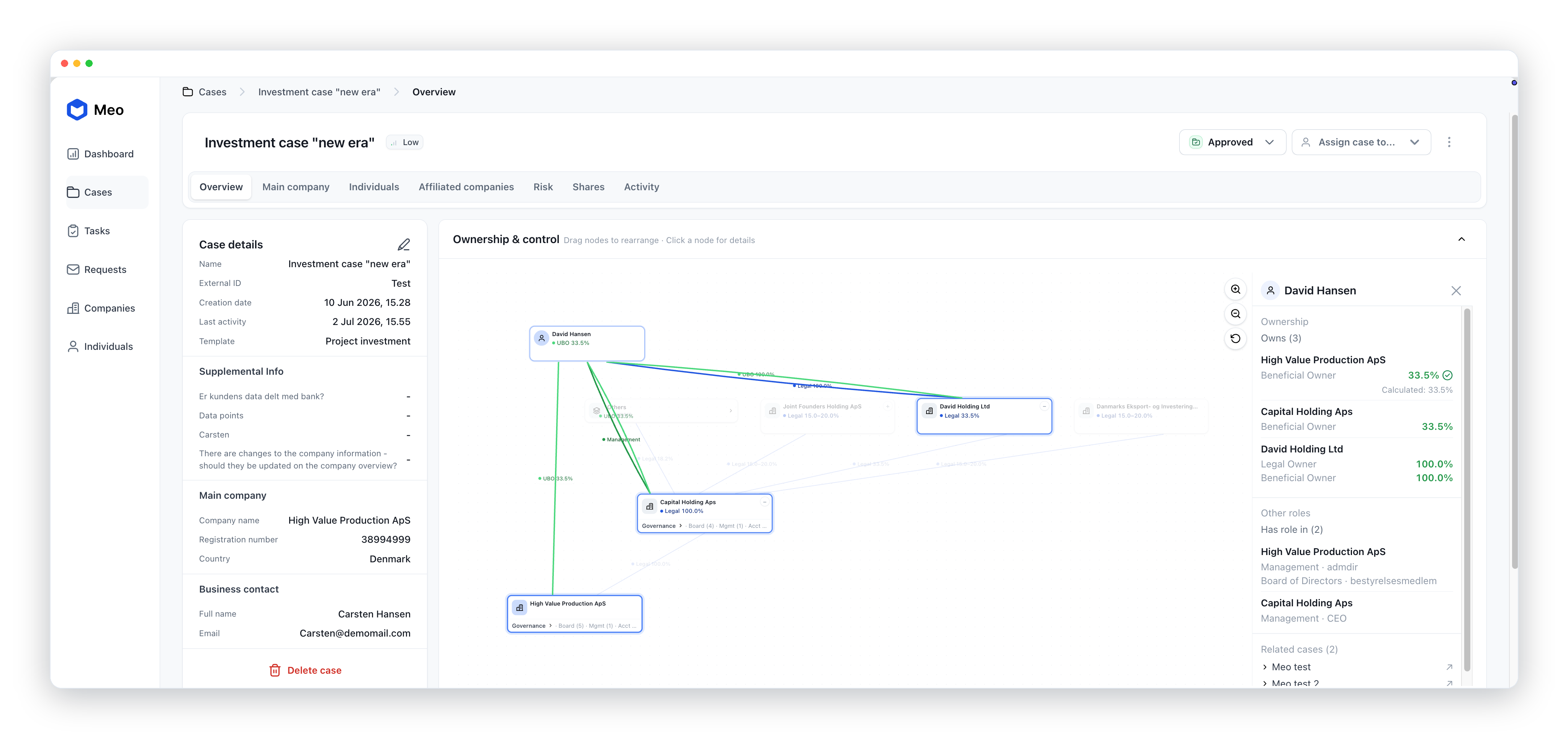 Meo the collaborative workspace designed for compliance teams hero image