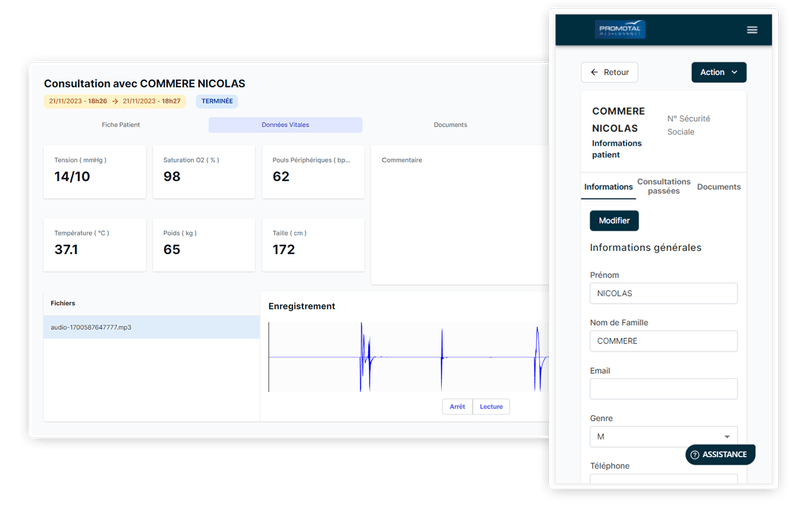 Promotal Medconnect Telemedicine solution for professionals