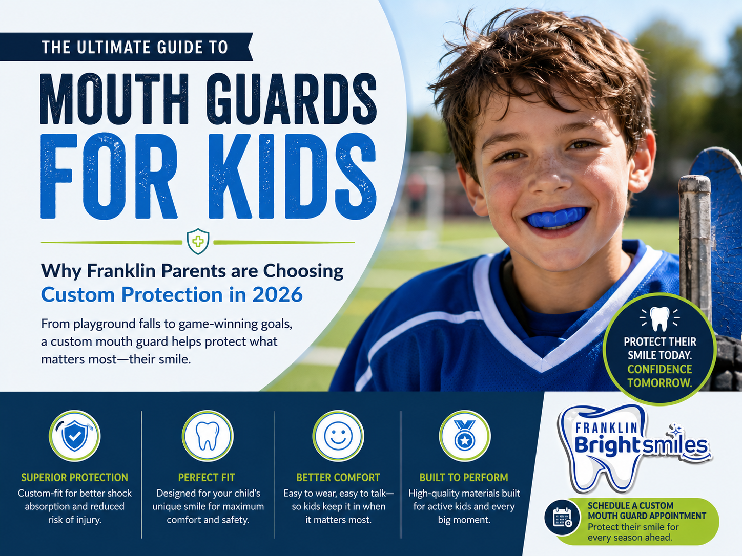 Custom mouth guards for kids playing sports in Franklin and Canberra