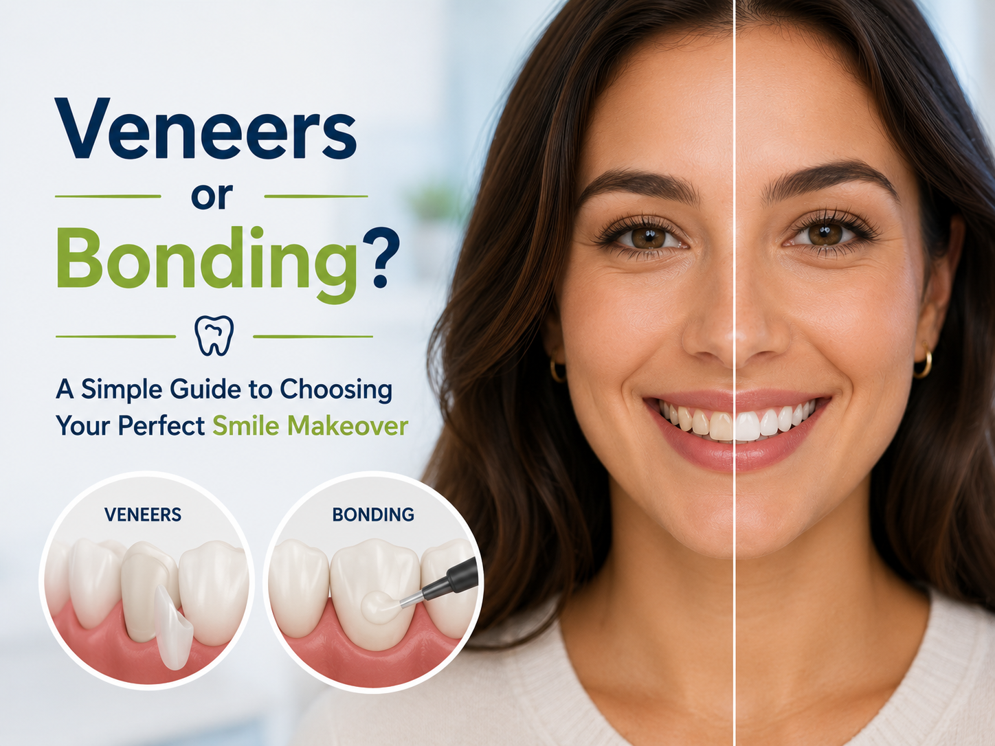 Porcelain veneers vs composite bonding smile makeover in Canberra