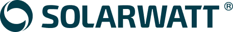 Logo van zonnepanelenfabrikant Solarwatt

