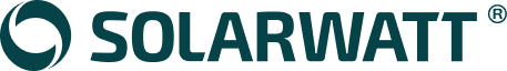 Logo van zonnepanelenfabrikant Solarwatt