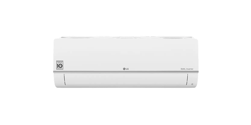 LG Standard Plus airco, wit Dual Inverter wandmodel, vooraanzicht