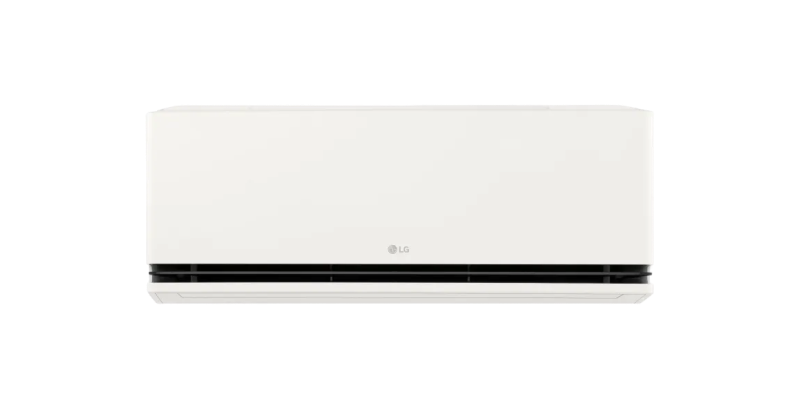 LG AI Air Special airco, wit wandmodel met dubbele uitblaaslamel, vooraanzicht