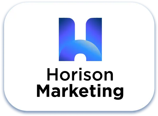 The logo for harrison marketing.