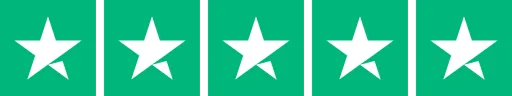 A group of white stars on a green background.