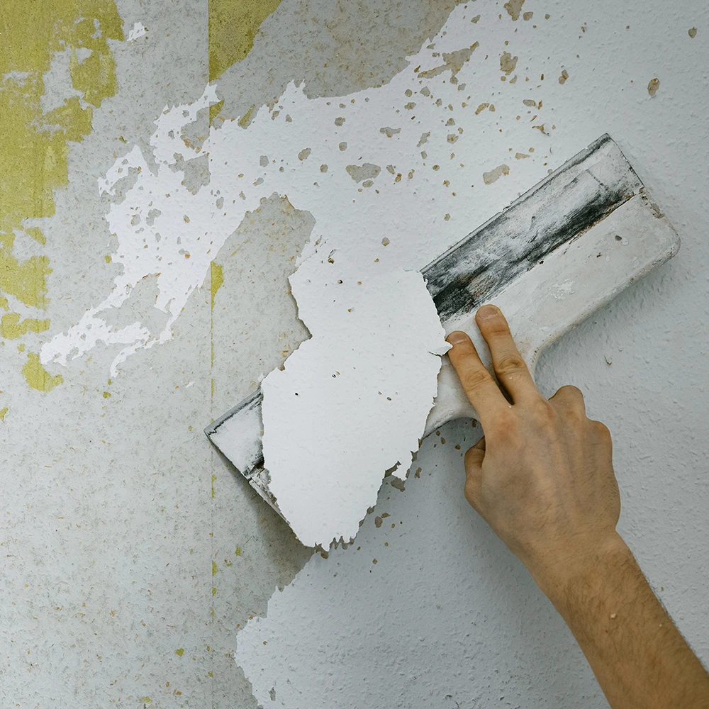 scraping old wall paint that may have been old and contained lead based paint